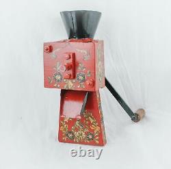 Antique Coffee Grinder Hindeloopen Grain Mill Kaffeemuehle Koffiemolen