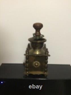 Antique Coffee Grinder Mill? Brass 1930 In excellent Condition? Vintage