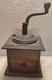Antique Coffee Grinder Mill Dovetail Wood Cast Iron Square Drawer Primitive