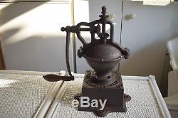 Antique Coffee Grinder Mill Peugeot Freres 5.3kg /11.7lbs H36cm/14.2 French