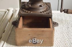 Antique Coffee Grinder Mill Peugeot Freres 5.3kg /11.7lbs H36cm/14.2 French