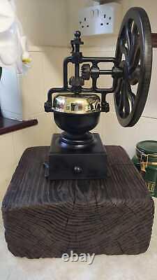 Antique Coffee Grinder Mill. Robert Welch design cast iron Victor, 48cm high