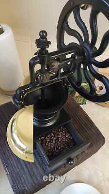 Antique Coffee Grinder Mill. Robert Welch design cast iron Victor, 48cm high