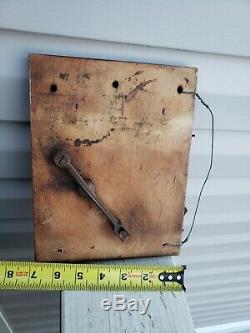 Antique Coffee Grinder Mill Wall Mount Metal Handle Wood Decor Vintage