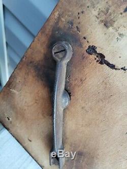 Antique Coffee Grinder Mill Wall Mount Metal Handle Wood Decor Vintage