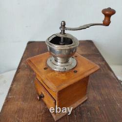 Antique Coffee Grinder Mill With Drawer WORKING CONDITION COLLECTLABLES