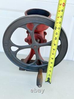 Antique Coffee Grinder No. 1-1/2 Burr Grain Mill Cast Iron