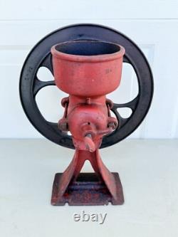 Antique Coffee Grinder No. 1-1/2 Burr Grain Mill Cast Iron