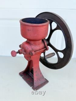 Antique Coffee Grinder No. 1-1/2 Burr Grain Mill Cast Iron