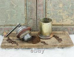 Antique Coffee Grinder Round Mill Moulin Cafe Molinillo caffe Kaffeemuehle