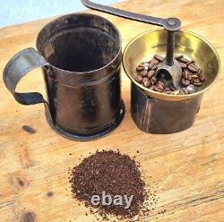 Antique Coffee Grinder Round Mill Moulin Cafe Molinillo caffe Kaffeemuehle