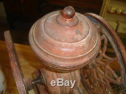 Antique Coffee Grinder SWIFT MILL #14 Cast Iron Lane Brothers Poughkeepsie NY
