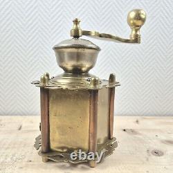 Antique Coffee Grinder Solid Brass Mill Moulin Cafe Molinillo Kaffeemuehle