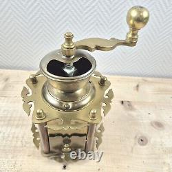 Antique Coffee Grinder Solid Brass Mill Moulin Cafe Molinillo Kaffeemuehle