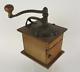 Antique Coffee Grinder WADDEL'S Improved Coffee Mill 19th Century with Tin & Label