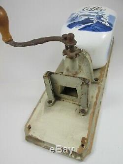 Antique Coffee Grinder Wall Mount Cast Iron H. T. Ges. Gesch. LORE Delft Germany