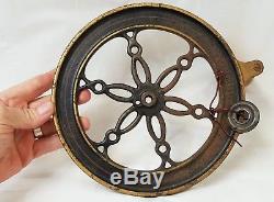 Antique Coffee Grinder Wheel LANDER'S FRARY & CLARK New Britain, CT 8 1/2 dia