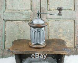 Antique Coffee Grinder round MILL Moulin Cafe Molinillo caffe Kaffeemuehle rare