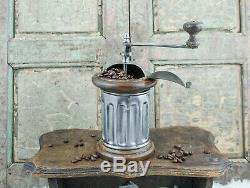 Antique Coffee Grinder round MILL Moulin Cafe Molinillo caffe Kaffeemuehle rare