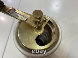 Antique Coffee Mill Ceramic Vintage Italian Handcrafted Coffee Grinder Rare