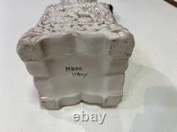 Antique Coffee Mill Ceramic Vintage Italian Handcrafted Coffee Grinder Rare
