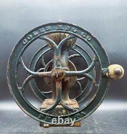 Antique Coles Mfg. Phila, 2 Wheel Small Coffee Grinder