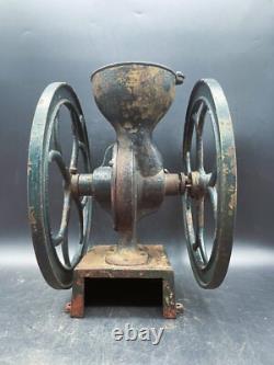 Antique Coles Mfg. Phila, 2 Wheel Small Coffee Grinder