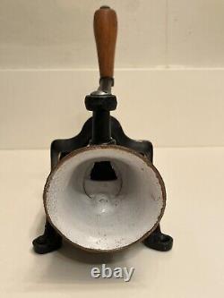 Antique Collectible Old Spong & Co Ltd Original 1900 Cast Iron Coffee Grinder