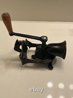 Antique Collectible Old Spong & Co Ltd Original 1900 Cast Iron Coffee Grinder