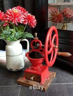 Antique ELMA Cast-Iron SPANISH Coffee Grinder Mill Koffiemolen Moulin Cafe c1910