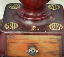 Antique ELMA No 6 Coffee Grinder Spanish cast-iron Mill Moulin cafe Molinillo