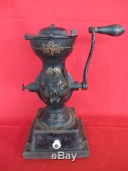 Antique ENTERPRISE #1 Cast Iron Coffee Mill Grinder All Original Pre-Patent Date