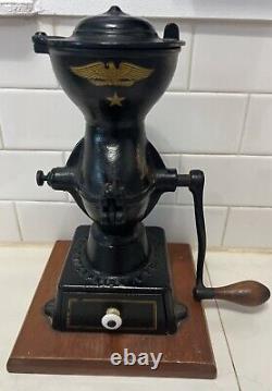 Antique ENTERPRISE EARLY No. 1 COFFEE MILL GRINDER EXCELLENT Condition