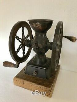 Antique ENTERPRISE & L. F. & C. COFFEE GRINDER MILL Orig Paint PARTS REPAIR