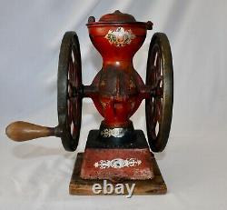 Antique ENTERPRISE MFG CO Philadelphia No. 2 Double Wheel Coffee Grinder 1898