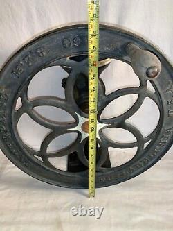 Antique ENTERPRISE Mfg Co # 60 GRIST MILL Coffee Wheat Corn Grain GRINDER 23403