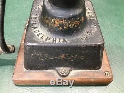 Antique ENTERPRISE Mfg. Co. No. 1 Coffee Mill Grinder Cast Iron Philadelphia USA