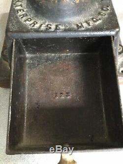 Antique ENTERPRISE Mfg. Co. No. 1 Coffee Mill Grinder Cast Iron Philadelphia USA