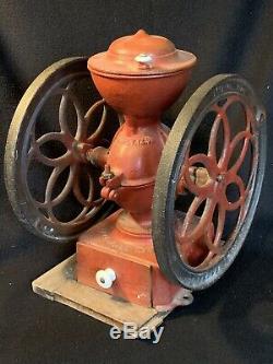 Antique ENTERPRISE No 3 Coffee Grinder Mill 1873 Working Condition