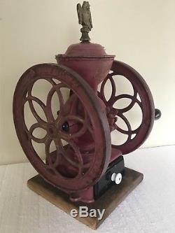 Antique Early 1850s Enterprise Cast iron Coffee Grinder Mill For Parts or Repair