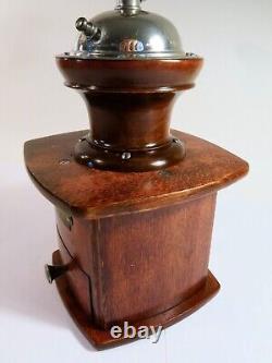 Antique Early 1900s PeDe SOLIDA German Box Conical Burr Coffee Grinder