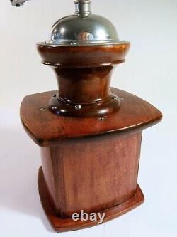 Antique Early 1900s PeDe SOLIDA German Box Conical Burr Coffee Grinder