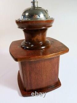 Antique Early 1900s PeDe SOLIDA German Box Conical Burr Coffee Grinder