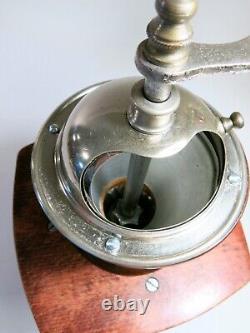 Antique Early 1900s PeDe SOLIDA German Box Conical Burr Coffee Grinder