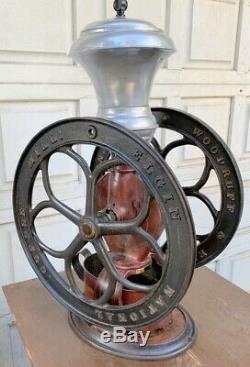 Antique Elgin National Coffee Mill Grinder Woodruff & Edwards