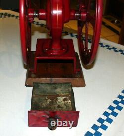 Antique Elgin The Little National 2 Wheel Coffee / Spice Grinder MILL