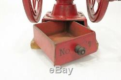 Antique Enterprise #2 Cast Iron Double Wheel Coffee Mill Grinder Original c. 1875