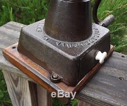 Antique Enterprise Cast Iron #4 Coffee Grinder Mill Unusual