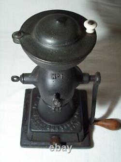 Antique Enterprise Cast Iron Hand Crank Coffee Grinder Swift Mill