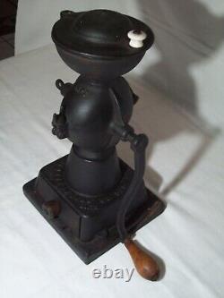 Antique Enterprise Cast Iron Hand Crank Coffee Grinder Swift Mill